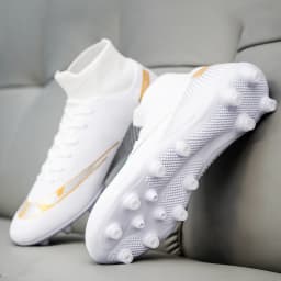 Premium High-Top Football Shoes FG Long Studs and TF Short Studs, Suitable for Both Men and Women, Offer Comfort. Sole Spikes