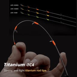 PURELURE Tripod AIR IIDAKO Squid Fishing Rod 150m/160m M/MH Titanium Tip Casting Rod for Boat Fishing Webfooted Design