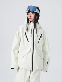 2026 Searipe New Women's Snowboard Skiing Suit with Cotton Insulation, Men's Loose Winter Waterproof 3L Professional Skiing Suit