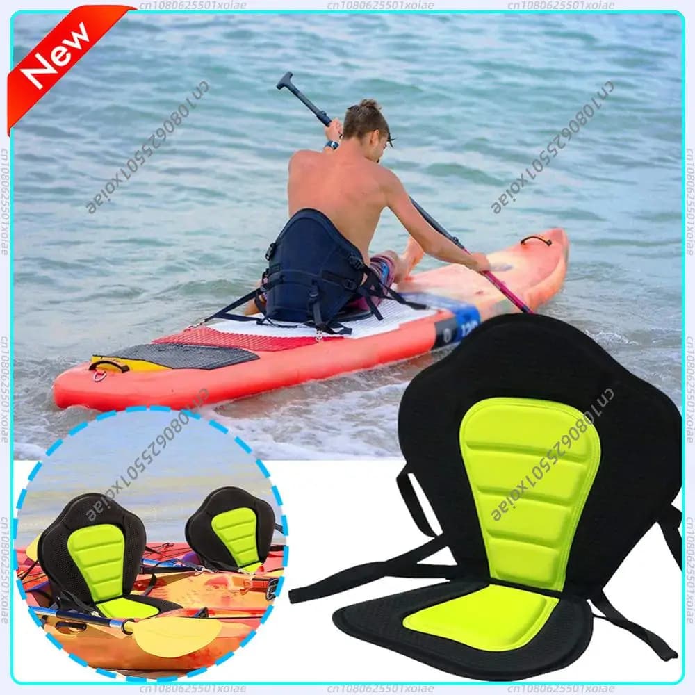 Paddle Board Seat Padded SUP Paddle Board Seat with Detachable Storage Bag Canoe Backrest Seat for Kayaks Rowboats Fishing Boats