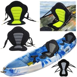Paddle Board Seat Padded SUP Paddle Board Seat with Detachable Storage Bag Canoe Backrest Seat for Kayaks Rowboats Fishing Boats