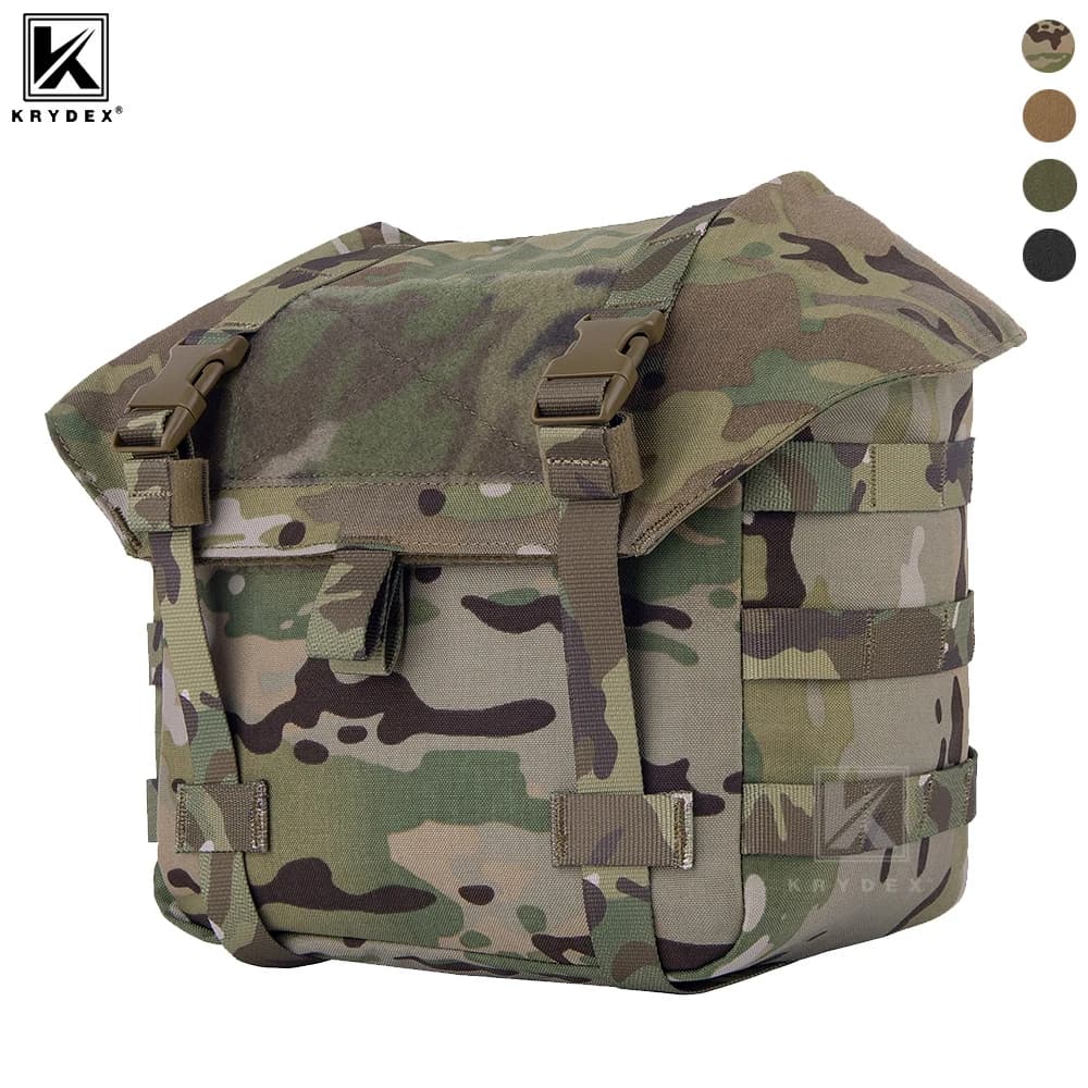 KRYDEX Tactical Jungle Butt Pack MOLLE Waist Pack Suspender Bag for Hunting Hiking Bushcraft Camping Outdoor Range Gear