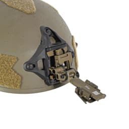 NI Alpha NVG Mount Arm Dovetail Mount Ultra Lightweight Push Button Release Night Vision Helmet Mount for PVS-14 PVS31 GPNVG-18