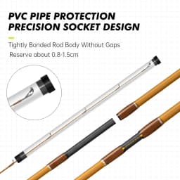 Hunthouse UL Trout Fishing Rod Casting Ultra Light Lure WT 0.2-0.8g 1.65m 1.85m Carbon Fiber 0.7mm Top Bass Pike Fish Tackle