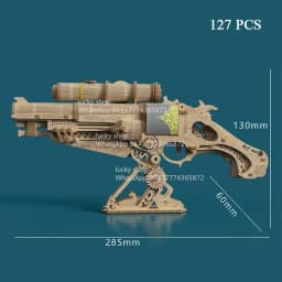 Pistol Model Miniature Building Kit Mechanical Gear Children's Birthday Gift