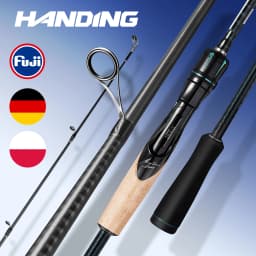【From Poland】HANDING 1.98-2.44m Fishing Rod Magic L Fishing Rods MF/F Action 1.5-40g Lure Weight Rods for All-round Fishing for Trout Fishing Bass Fishing and Pike Fishing A Variety Lure Weghts EVA Fishing Handle and Cork Handle