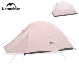 Naturehike 2026 New Hiking Tent Waterproof Large Foyer Pink Tent Travel 1-2 Person Ultralight Portable Camping Shelter Tents