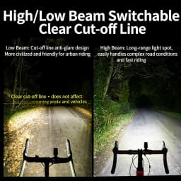 Highlight LED Cycling Light Type-C Rechargeable Bike Lamp Aluminum Alloy Wireless Remote Control Bicycle Headlight for Scooter