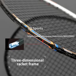 Lightest 10U Carbon Fiber Badminton Rackets Strung High Tension 22-35LBS Professional G4 13KG Racquet Speed Sports For Adult