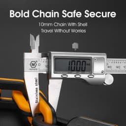 WEST BIKING Bicycle Lock MTB Road Bike Heavy Duty Safety Anti-Theft Chain Lock for Motorcycle Lengthen Thicken Chain Anti-Rust