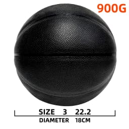 Size 3 Weighted Basketball-No Logo Black 1.98/1.32LBS For In&Outdoor Training To Enhance Ball Control&Strength Heavy Basketball