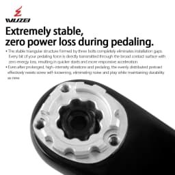 WUZEI 3/8 Bolt Direct Mount Carbon Fiber Mountain Bike Crank 8/9/10/11/12S Axle 24MM for SRAM XX1 X01 X1 GX Ultralight Crank