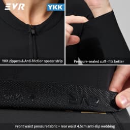 EVR Women's Road Cycling Jersey Long-sleeved Sun Protection Quick-drying Outdoor Cycling Jersey High Elastic Breathable Cycling