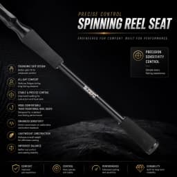 BUDEFO RUBINE FUJI Guide 40T Carbon Spinning Casting Lure Rod ML/MH 3-28g Bass Pike Zander Perch Fishing Rod 2.08m/2.13m/2.28m Fast Action Ultra Light Seabass Trout Asp Predator Rod Long Casting Saltwater Freshwater