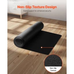SucceBuy Treadmill Mat for Carpet Floor Exercise Equipment Mat for Elliptical Walking Pad High Density PVC Protector for Home