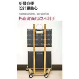 Beauty Salon Trolley Barber Shop Trolley Hair Salon Dedicated Stainless Steel Foldable Trolley Hair Salon Tool