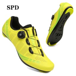 Unisex Cycling Shoes Breathable SPD Road Cycling Shoes Professional MTB Mountain Cycling Shoes Lockless Training Cycling Shoes