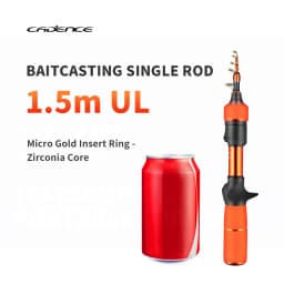 Cadence Elves Ultralight Telescopic Fishing Rod 77g 23.5cm 3kg Test Curve Lightweight Portable Fishing Gear