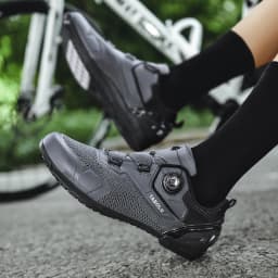 Men's Cycling Shoes Professional MTB Mountain Bike Shoes Knitted Breathable SPD Road Lock Shoes Ladies SPD Cleats Cycling Shoes