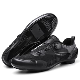Men's Cycling Shoes Professional MTB Mountain Bike Shoes Knitted Breathable SPD Road Lock Shoes Ladies SPD Cleats Cycling Shoes