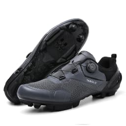 Men's Cycling Shoes Professional MTB Mountain Bike Shoes Knitted Breathable SPD Road Lock Shoes Ladies SPD Cleats Cycling Shoes