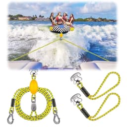 Heavy-Duty Boat Towing with Stainless Steel Connector for Towing Rope, Boat Tow Rope, Kayak Rowing Rope, Inflatable Pontoon