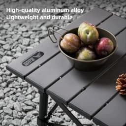 BISINNA Aluminum Alloy Camping Table Ultra-light Portable Folding Table for Outdoor Hiking Picnic Fishing Barbecue Travel