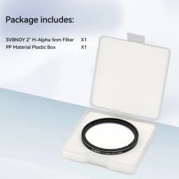 Svbony SV227 2/1.25inch Filter 5nm H-Alpha SII-CCD OIII-CCD Narrow Band for Astronomy Telescope Deep Space Planetary Photography