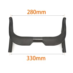 2024 BALUGOE Carbon Fiber Track Cycling Handle Road Bicycle Handlebar TT Fixed Gear Bike Handlebar UD Matt 31.8MM Sports UCI