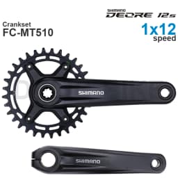 SHIMANO DEORE M6100 MTB Crankset FC-MT510-1 32T 34T Original or Original Arm with DELIC Chainring 34T 36T