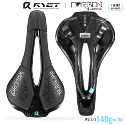 RYET Full Carbon 3D Printed Bike Saddle 250mm*140MM 115g 7*9mm Carbon 3D Printed Bicycle Seat MTB Gravel Road Saddle Bike Parts