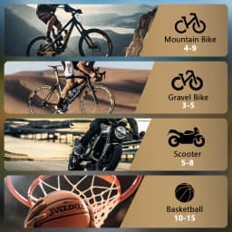 BSCOBBER Mini Air Compressor Cycling Pump for Mountain Bike Tires Portable Bike Tire Inflator with Digital Gauge 150PSI Gravel