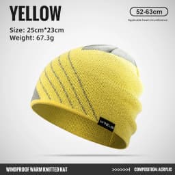 WRELS Outdoor Sports Hat Winter Cycling Fleece Hats Men Winter Warm Head Hat Windproof Skiing Cycling Camping Bicycle Cap Men Ha
