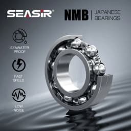 Seasir Commando Power Baitcaster Reel High Speed Gear Ratio 7.1:1 Drag 9kg New Generation Drag Clicker Fresh Saltwater Fishing