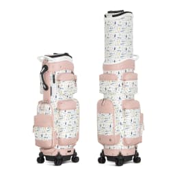 HELIX Women Golf Cart & Travel Bag with 4 Wheels and Retractable Top Cover for Airline Travel Also Daily Use