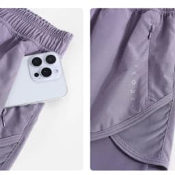 DRUR Summer Running Shorts High Waist Quick Dry Workout Shorts With Zippered Pocket 2 in 1 Athletic Sportswear for Women Men New