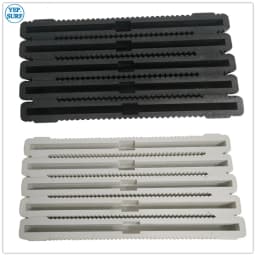 Surf Longboard Fin Box, Black, White, 10 "Length, Long Fins