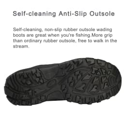 8 Fans Wading Boots for Men & Women Anti-Slip Rubber Sole with Rotating Buckle Lacing System for Fishing