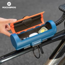 ROCKBROS Bicycle Bag Large Capacity 0.7L Password Storage Box Waterproof Top Tube Bag Anti-theft Bike Frame Bag Hard Shell Bag