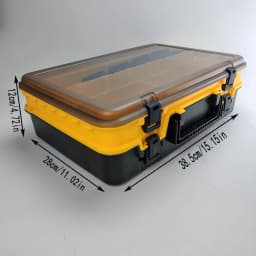 Luya Double-Layer Suitcase Fishing Toolbox Large Capacity Accessory Box Fake Bait Tool Parts Accessory Storage Box