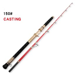 1.65M 1.80M 1.98M Casting Spining Fishing Rod 50kg Straight Butt Deep Sea Superhard Throwing shot Rod Ocean Boat Trolling Rod