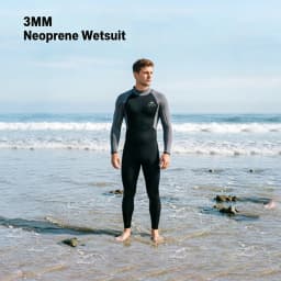 3MM Wetsuits Men Neoprene Diving Surfing Swimming Full Suits Cold Water Keep Warm Zipper Water Sports Full Diver Suit