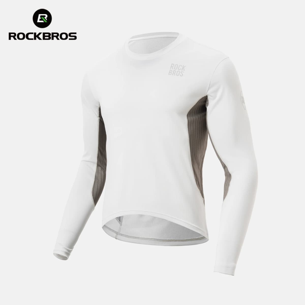 ROCKBROS Cycling Jersey Spring Summer Men's Long Sleeve Cycling Loose Breathable Sweat Wicking Road MTB Bicycle Clothing