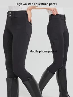 Professional Horse Riding Pants Silicone Anti-Slip Quick-Dry Tight-Fitting Cycling Sports Pants for Equestrian Exams