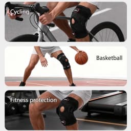AOLIKES 1PCS Hinged Knee Brace Dual Side Stabilizers Knee Support for Knee Pain Relief Arthritis Meniscus Tear Injury Recovery