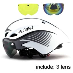 Brand New YUMAJ WINGER II Aero Road Bicycle Helmet for Riding with Magnetic Goggles TT Racing Bicycle Sports Safety Helmet YM-16