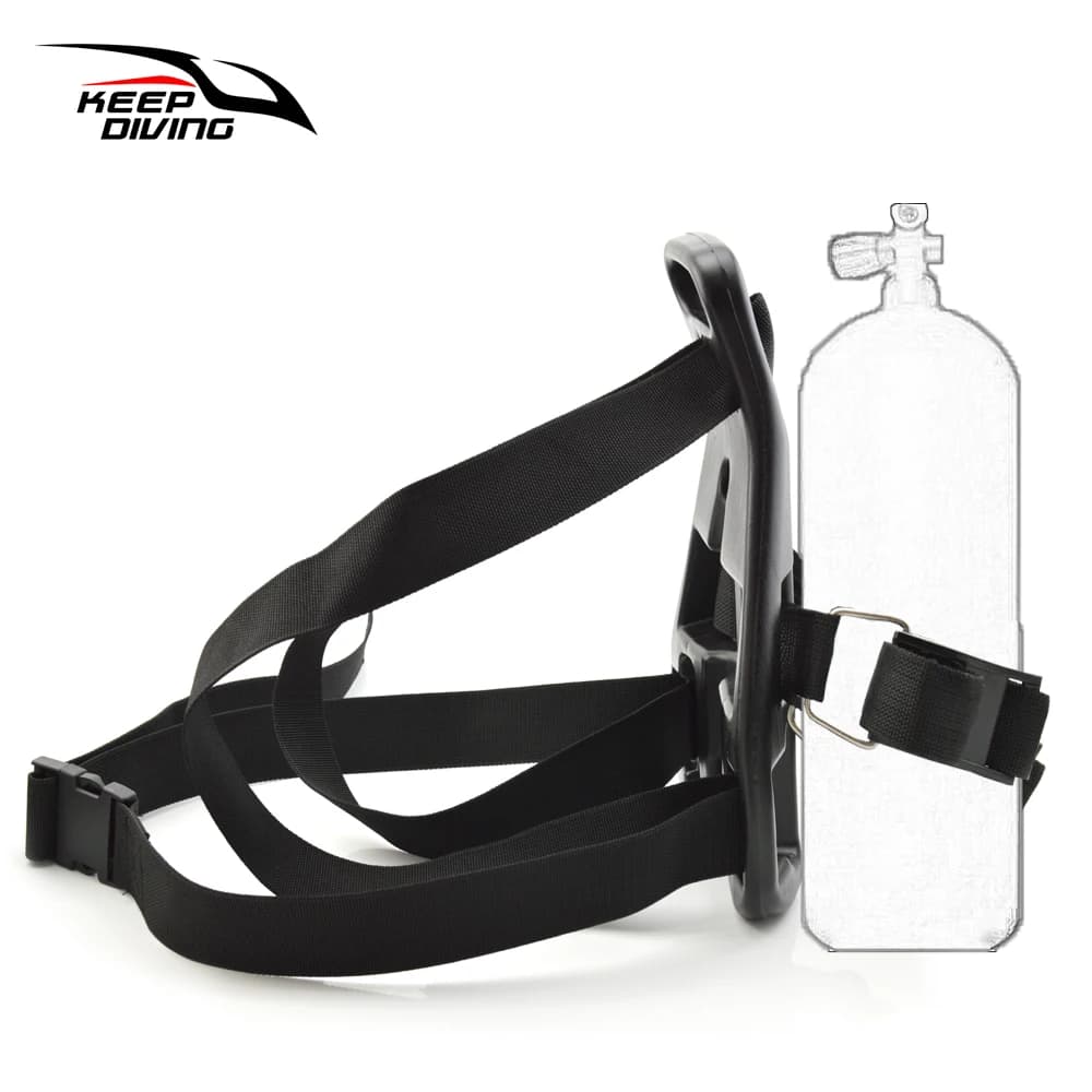 1Pcs Scuba Diving Single Tank Back Pack Single Tank Holder Bracket Back Gas Cylinder Backpack Snorkeling Oxygen Support
