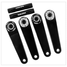 WUZEI Folding Bike Crank Carbon Fiber Crankset 165MM 170MM Road Bicycle Sprocket 24mm Axle 3 Bolts Direct Mount Crank Arm