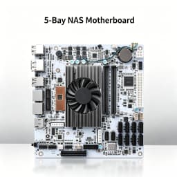 I5-8265UES 8 Bay NAS Motherboard 8 SATA Ports Dual M.2 Slot Support DDR4 RAM Home Storage Server Mainboard