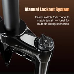 BOLANY Bike Air Fork 27.5/29inch 120mm Travel Oil Air Suspension Lightweight Magnesium Alloy Quick Release Bicycle Air Fork